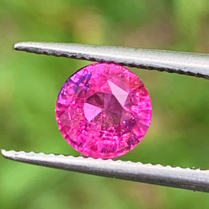Pink Sapphire 5.9 mm Round Heated Only 1.25 Ct Natural Loose Gemstone for Jewelry Making