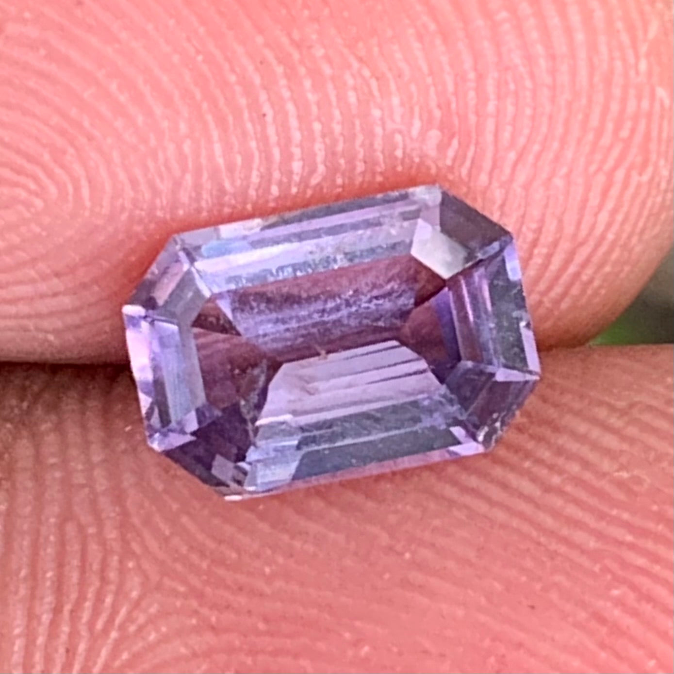 Lavender Spinel Emerald Cut Octagon 2.04 Ct Natural Loose Gemstone for Jewelry Making
