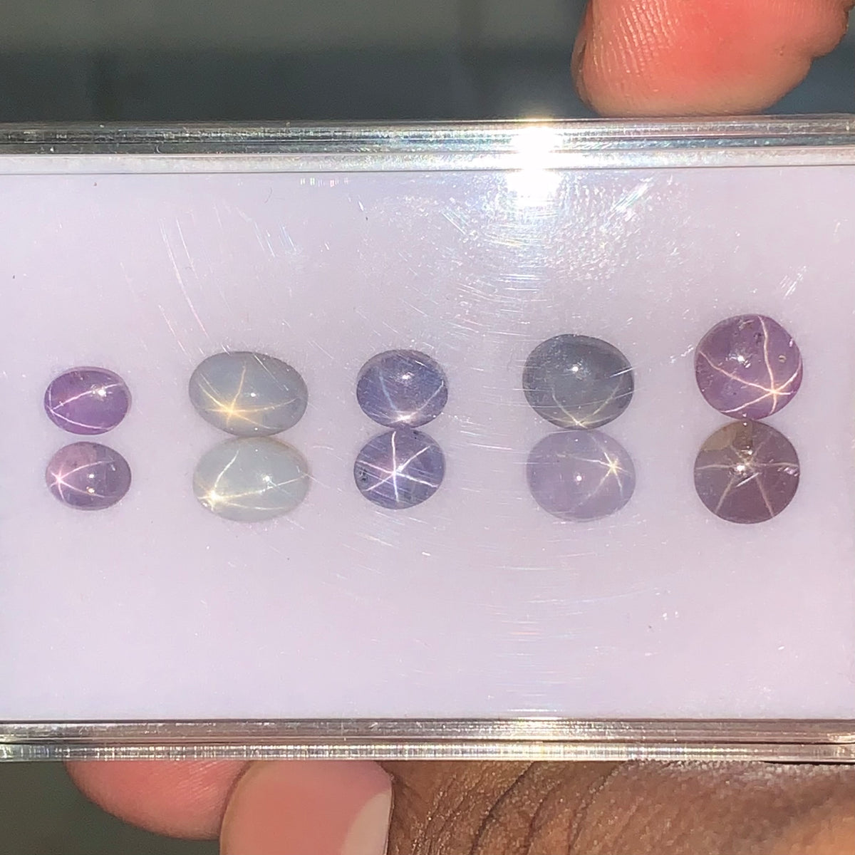 Star Sapphire Oval Cabochon 11.75 Ct / 5 Pairs Parcel from Sri Lanka