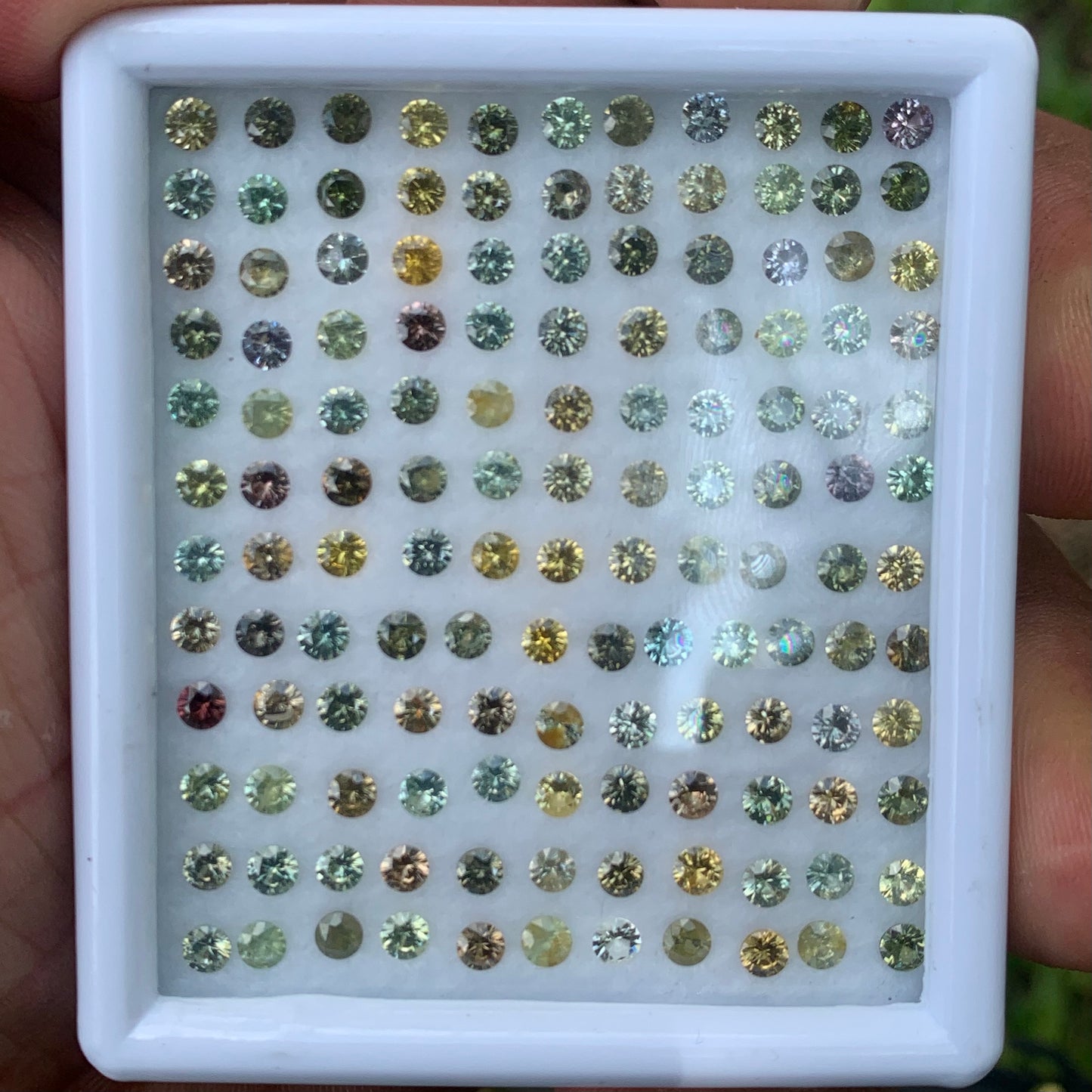 Zircon Rounds Wholesale Parcel of 134 Multi Color Natural Loose Gemstones 17.65  Ct