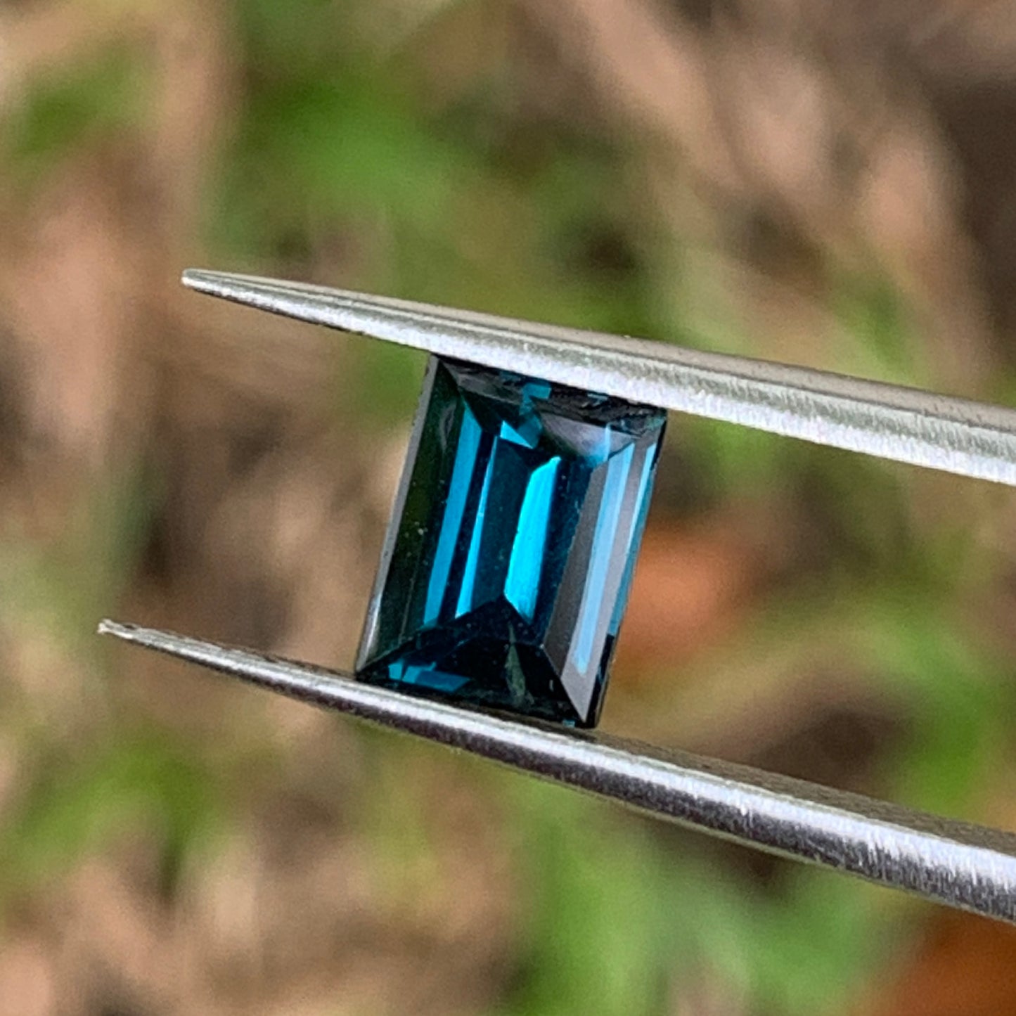 Teal Blue Spinel Baguette 1.08 Ct Loose Gemstone For Contemporary Jewelry 💎✨