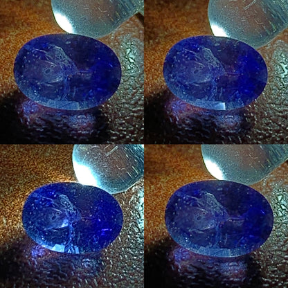 Purplish Blue Sapphire Oval 0.66 Ct Heated Only Natural Loose Gemstone For Jewelry Making