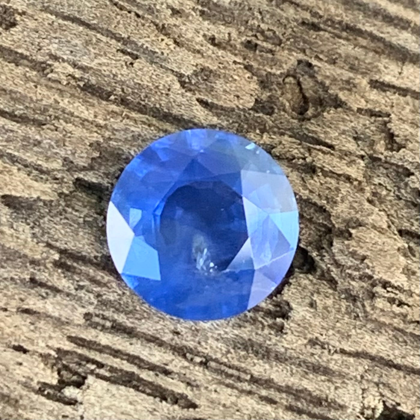 Blue Sapphire 6.2 mm Round Heated Only 1.03 Ct Natural Loose Gemstone