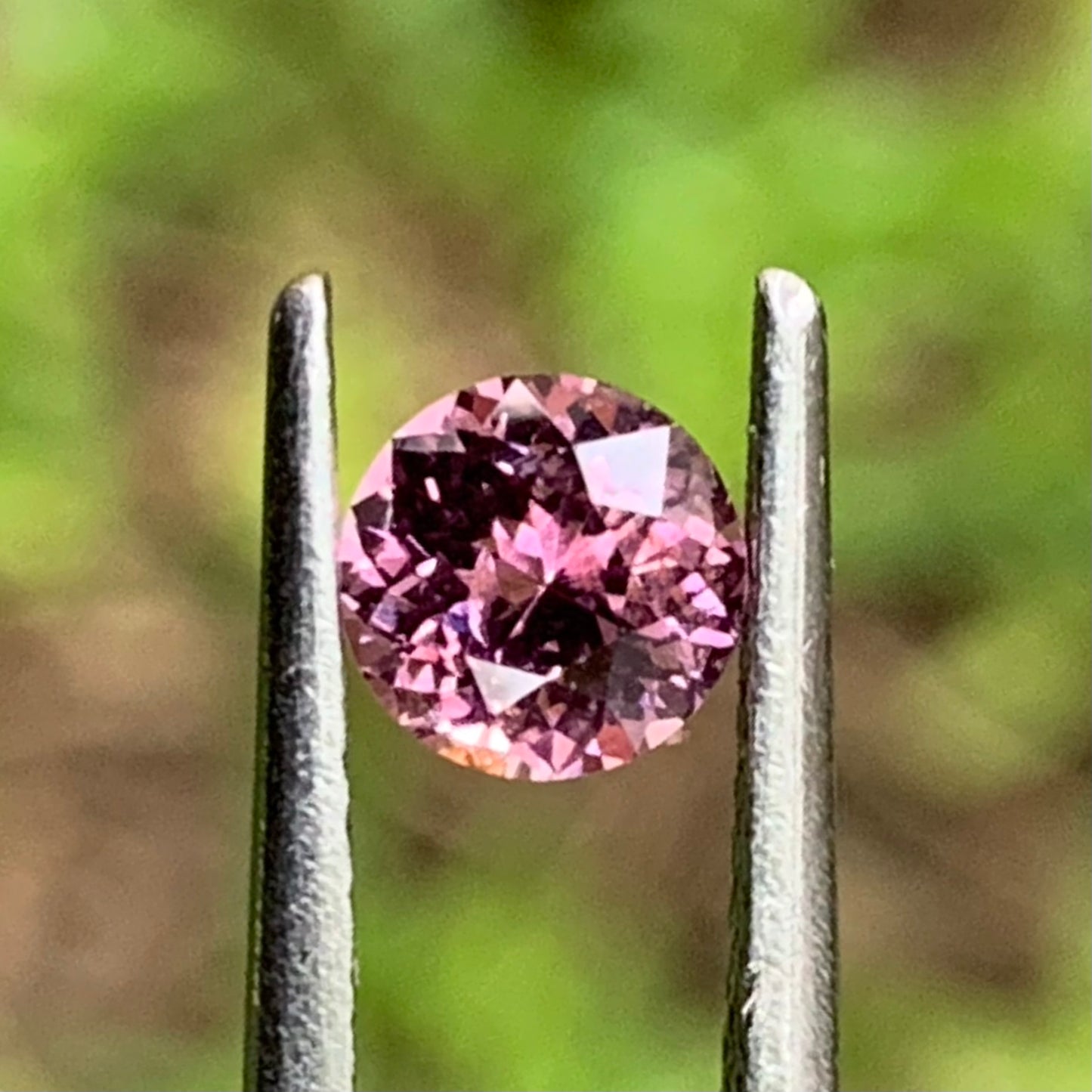 Pink Spinel Round Flower Cut 4.9 mm / 0.51 Ct Pink Loose Gemstone For Jewelry Making