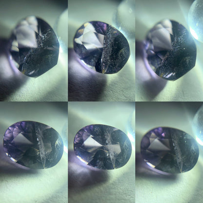 Purplish Spinel Concave Fantasy Cut 0.78 Ct Oval Natural Loose Gemstone For Center Stone from Sri Lanka