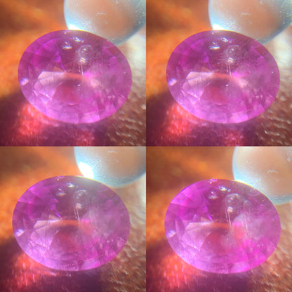 Pink Sapphire Oval 0.87 Ct Natural Loose Gemstone For Jewelry Making