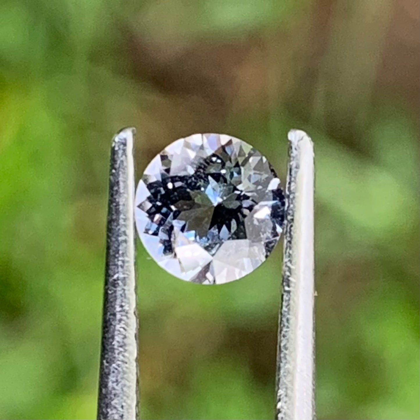 Teal Blue Spinel Flower Cut Round 4.9 mm / 0.5 Ct Natural Loose Gemstone from Sri Lanka