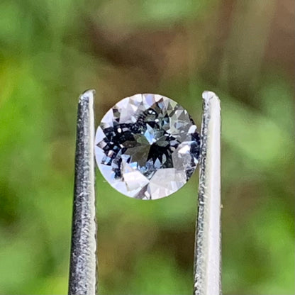 Teal Blue Spinel Flower Cut Round 4.9 mm / 0.5 Ct Natural Loose Gemstone from Sri Lanka