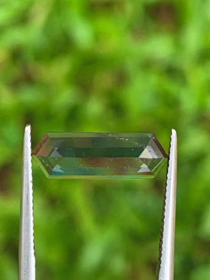 Gray Spinel Rose Cut Elongated Hexagon 1.35 Ct Ethically Sourced Loose Gemstone
