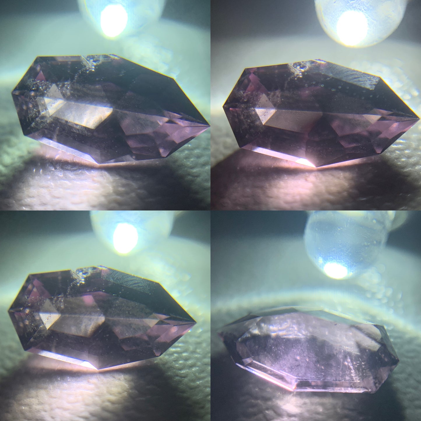 Purple Spinel Fancy Geometric Shape Modified Shield 1.50 Ct Natural Loose Gemstone from Sri Lanka