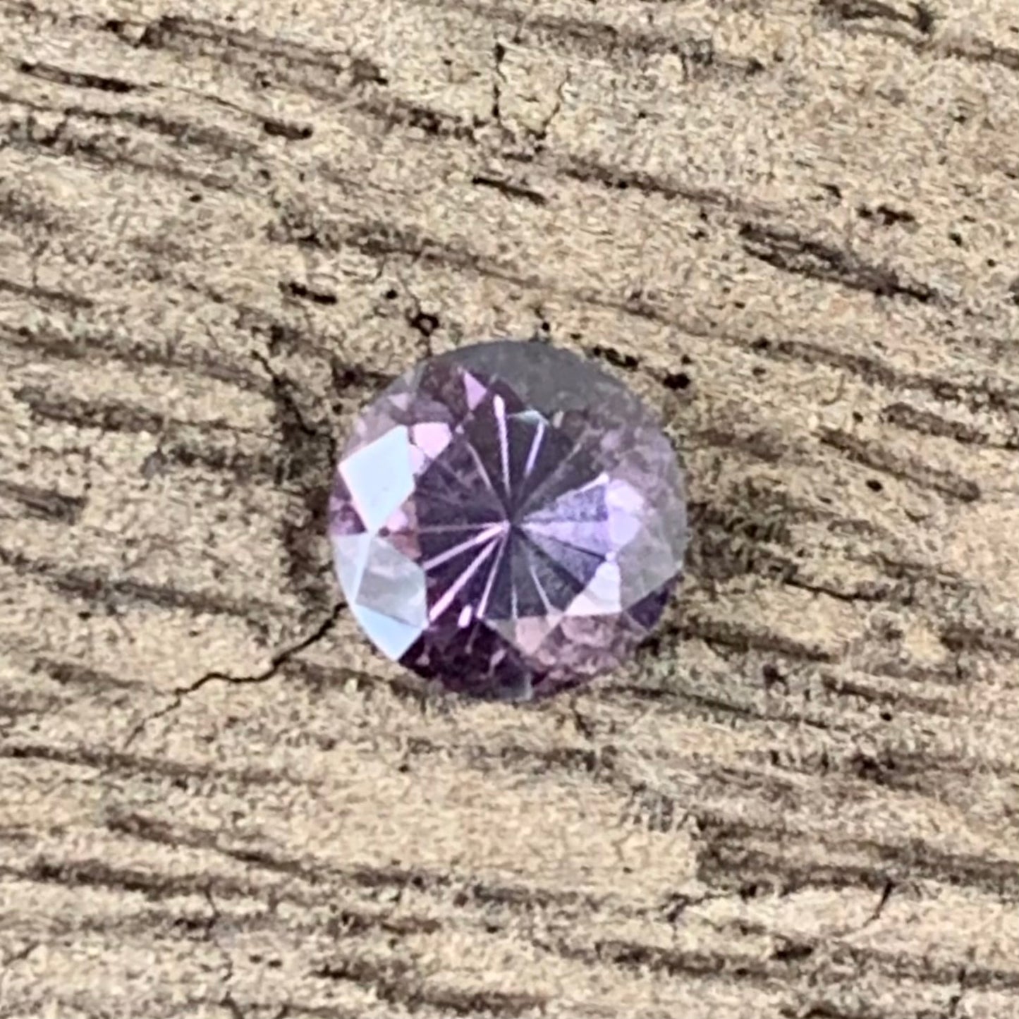 Lavender Spinel Flower Cut Round 5 mm / 0.6 Ct Natural Loose Gemstone From Sri Lanka