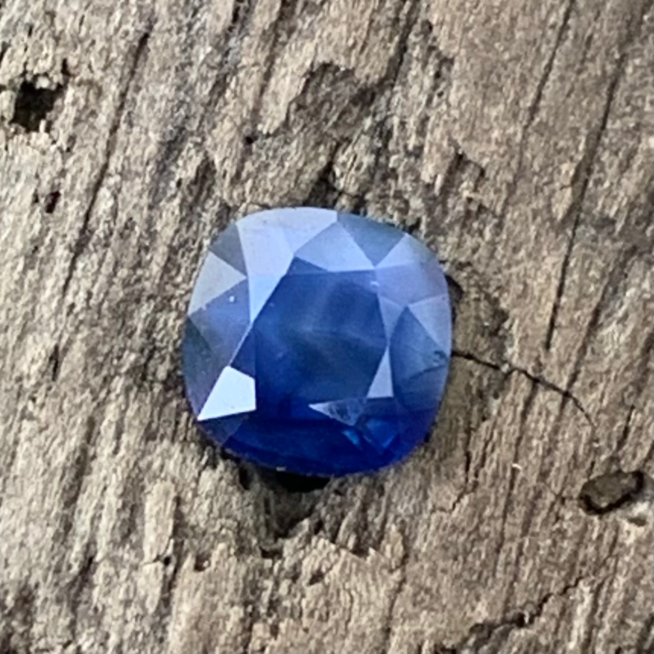 Deep Blue Milky Sapphire Cushion 0.57 Ct Heated Only Natural Loose Gemstone For Jewelry Making