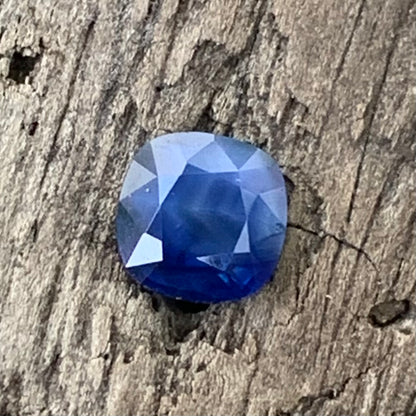 Deep Blue Milky Sapphire Cushion 0.57 Ct Heated Only Natural Loose Gemstone For Jewelry Making