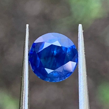 Blue Sapphire 5.9 mm Round Heated Only 1 Ct Natural Loose Gemstone