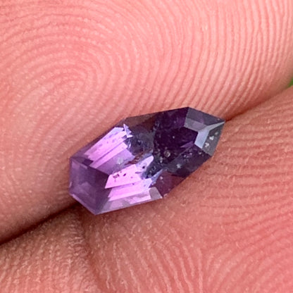 Purple Spinel Fancy Geometric Shape Modified Shield 1.15 Ct Natural Loose Gemstone from Sri Lanka