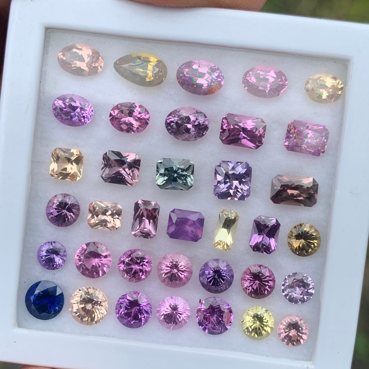 Sapphire Multicolor Natural Heated Only Loose Gemstone Parcel 20.46 Ct / 36 Gemstones From Sri Lanka