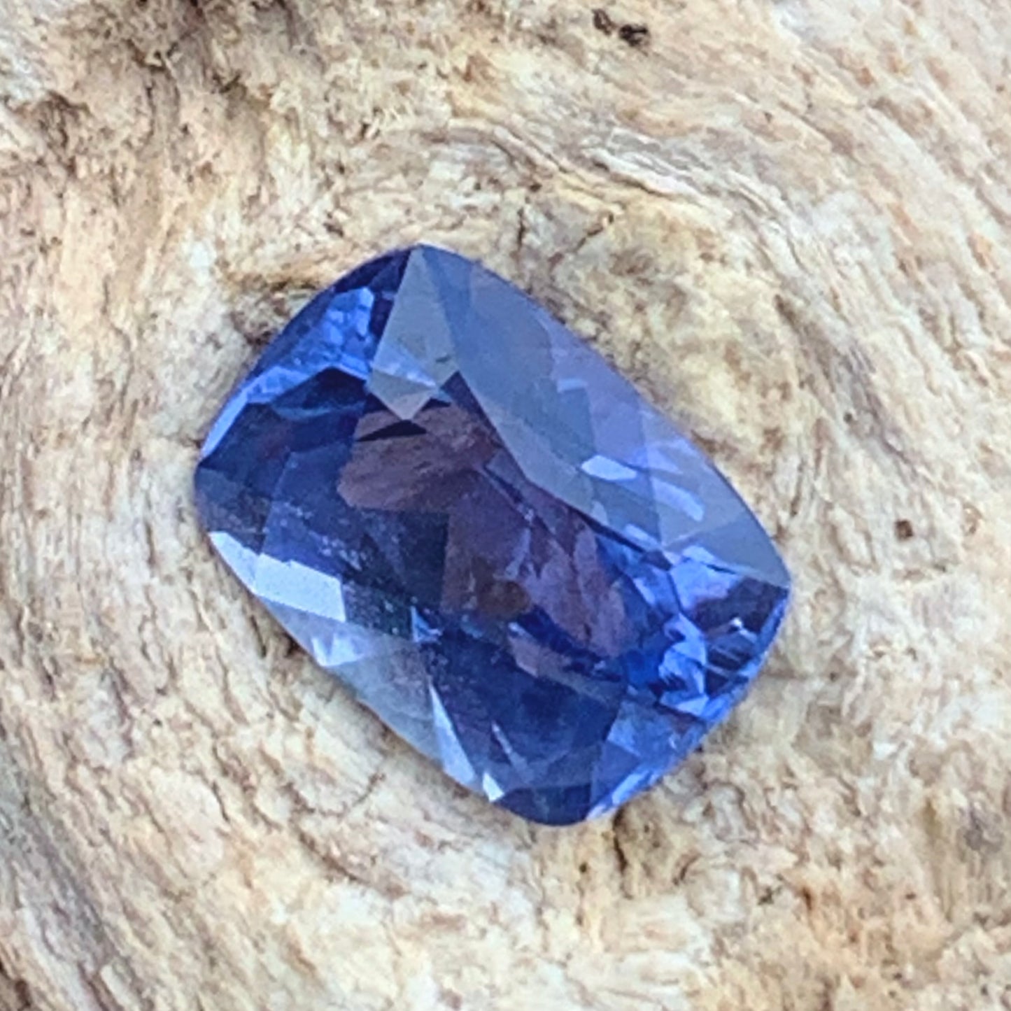 Unheated Blue Sapphire Certified Rectangular Cushion 1.26 Ct Natural Loose Gemstone