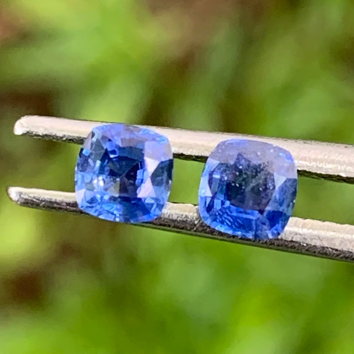 Blue Sapphire Cushion Pair 3.9 mm / 0.63 Ct Heated Only Natural Loose Gemstones for Earrings