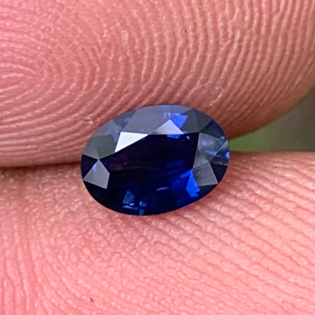 Deep Blue Sapphire Oval 0.70 Ct Heated Only Natural Loose Gemstone For Jewelry Making