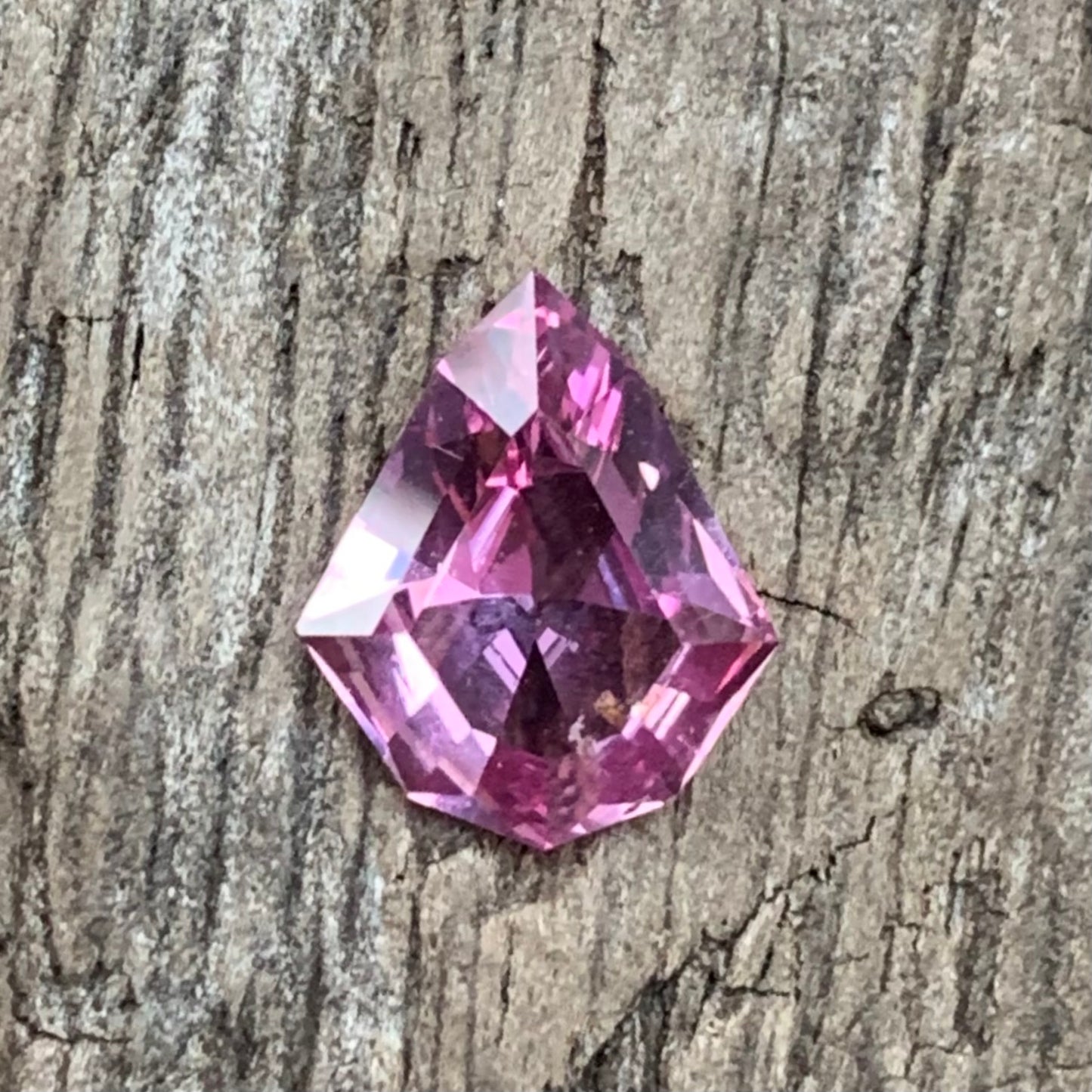 Pink Spinel Geometric Shape Shield 1.16 Ct Natural Loose Gemstone for Jewelry Making