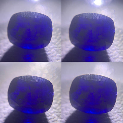 Natural Sapphire Deep Blue Loose Stone 0.95 Ct Rectangular Cushion Included Cheap Gemstone for Jewelry Making