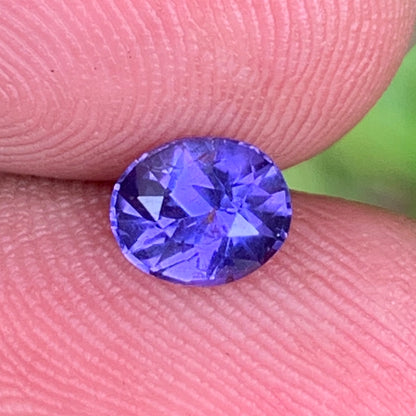 Purple Sapphire Oval 0.97 Ct Heated Only Natural Loose Gemstone For Jewelry Making