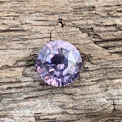 Lavender Spinel Round 6.3 mm / 1.2 Ct Natural Loose Gemstone For Jewelry Making