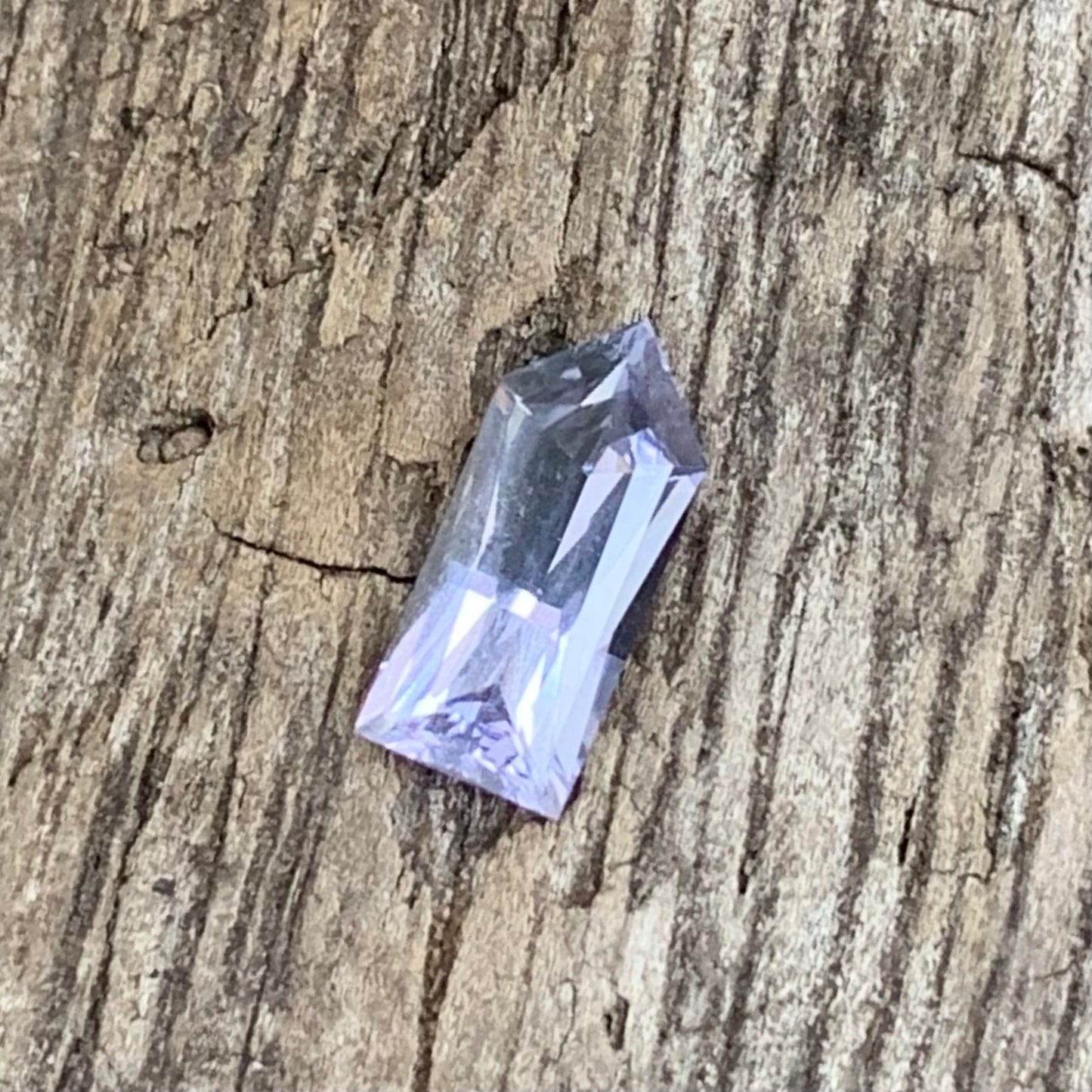 Natural Purplish Gray Spinel Bullet 0.60 Ct Pentagonal Loose Gemstone For Jewelry Making