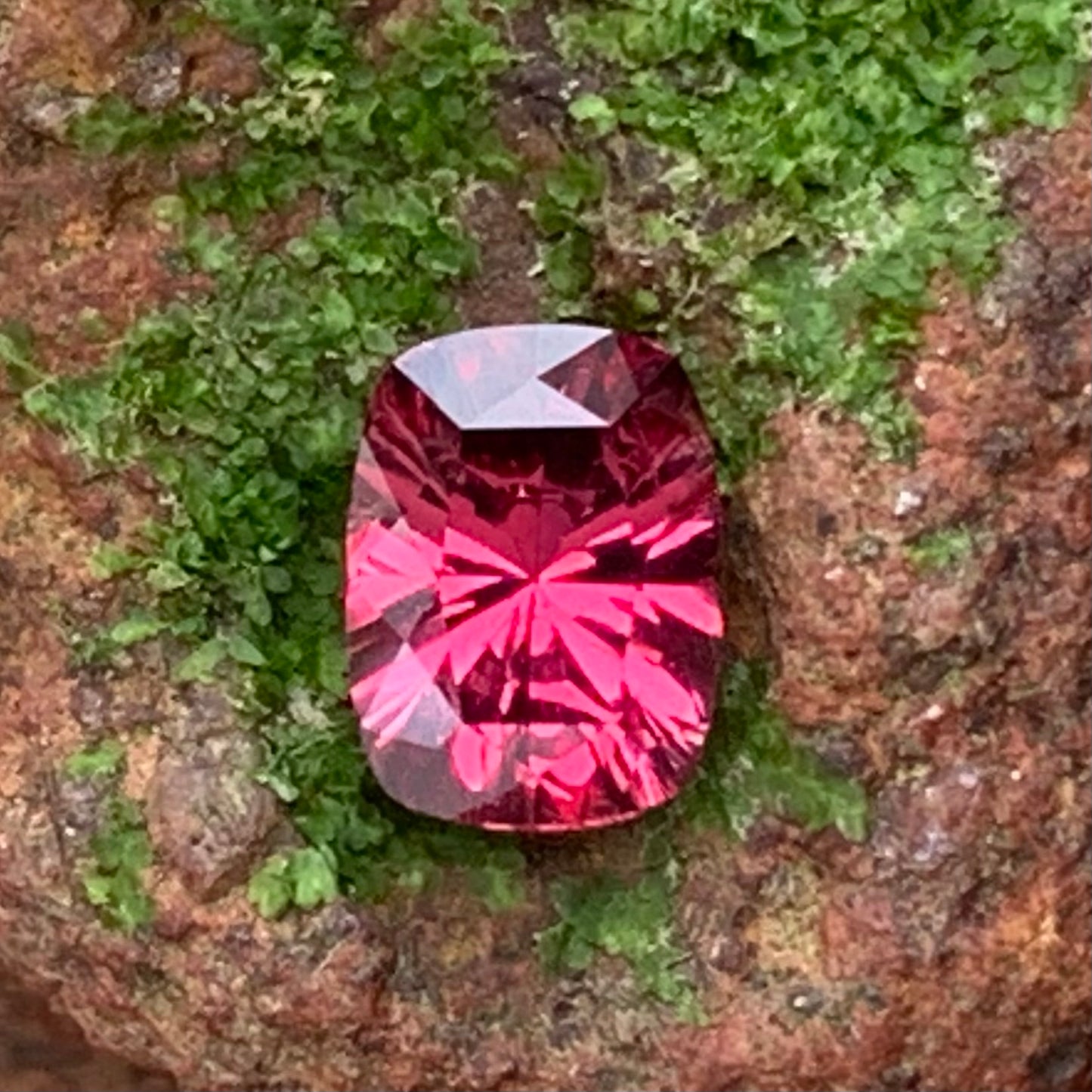 Red Garnet Concave Cut 0.55 Ct  Natural Unheated Loose Gemstone from Sri Lanka