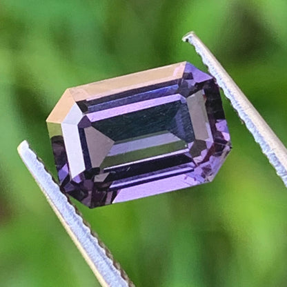 Purple Spinel Emerald Cut Octagon 2 Ct Natural Loose Gemstone