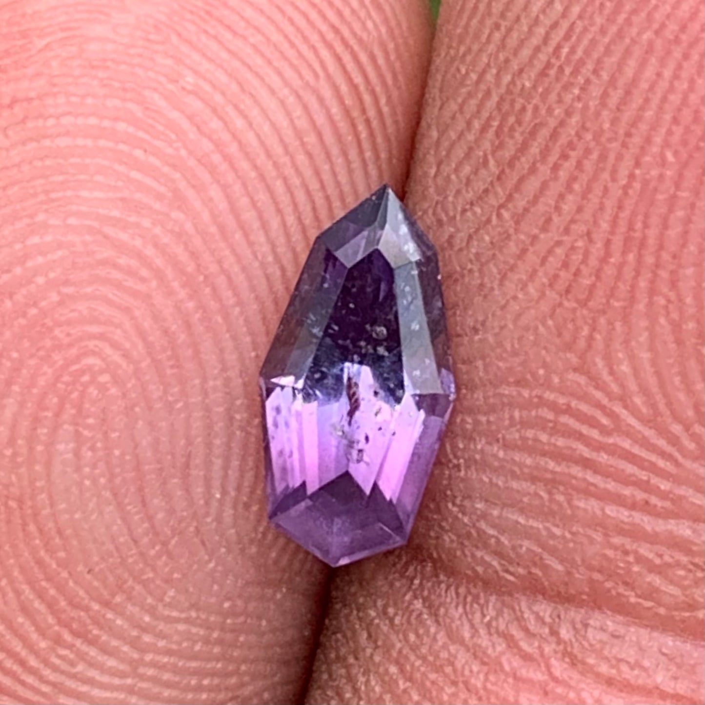 Purple Spinel Fancy Geometric Shape Modified Shield 1.15 Ct Natural Loose Gemstone from Sri Lanka