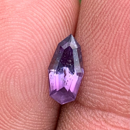 Purple Spinel Fancy Geometric Shape Modified Shield 1.15 Ct Natural Loose Gemstone from Sri Lanka