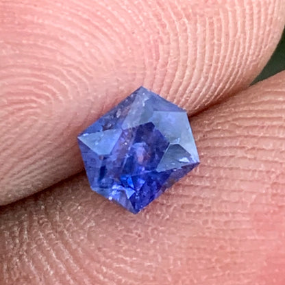 Purplish Blue Sapphire 0.80 Ct  Natural Heated Only Cheap Loose Gemstone from Sri Lanka