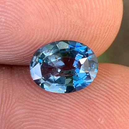 Teal Blue Spinel Oval 1.89 Ct Natural Loose Gemstone From Sri Lanka
