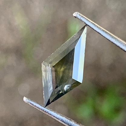 Deep Green Zircon Kite 2.5 Ct Loose Gemstone from Sri Lanka