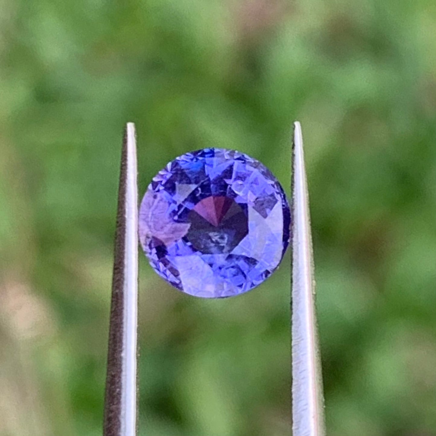 Purplish Blue Bicolor Sapphire Round Cut 1.15 Ct Natural Loose Gemstone For Jewelry Making 💎✨