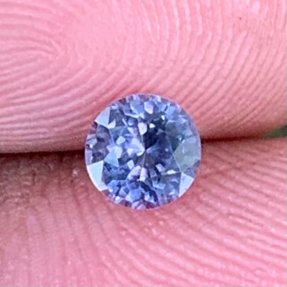Purple Spinel Flower Cut Round 5 mm / 0.56 Ct Natural Loose Gemstone from Sri Lanka