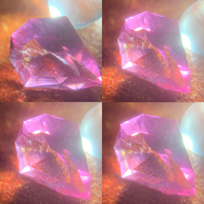Pink Spinel Geometric Shape Shield 1.16 Ct Natural Loose Gemstone for Jewelry Making