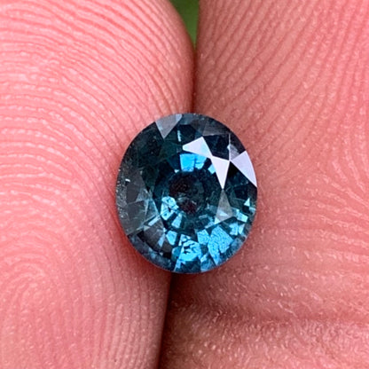 Teal Blue Spinel Oval 1.05 Ct Natural Loose Gemstone for Jewelry Making