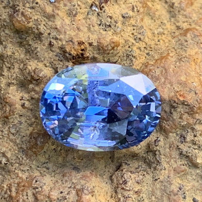 Unheated Blue Sapphire Certified Oval 2.07 Ct Natural Loose Gemstone