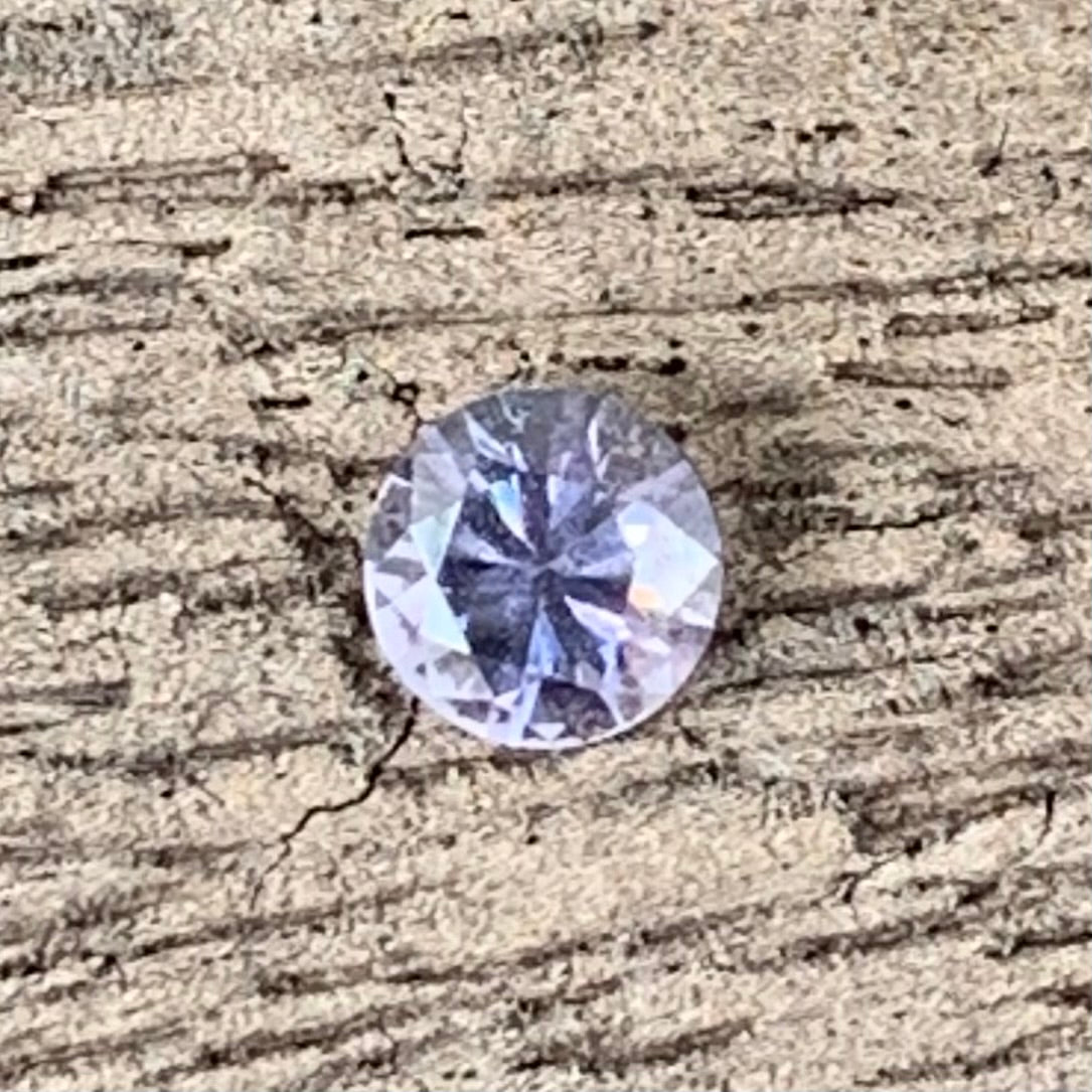 Purplish Gray Spinel Flower Cut Round 4.9 mm / 0.62 Ct Natural Loose Gemstone from Sri Lanka