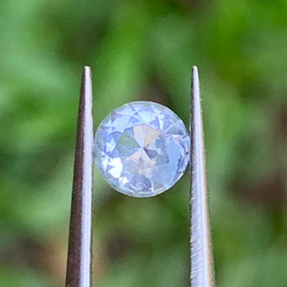 Light Blue Sapphire 4.9 mm Round 0.43 Ct Heated Only Natural Loose Gemstone For Jewelry Making