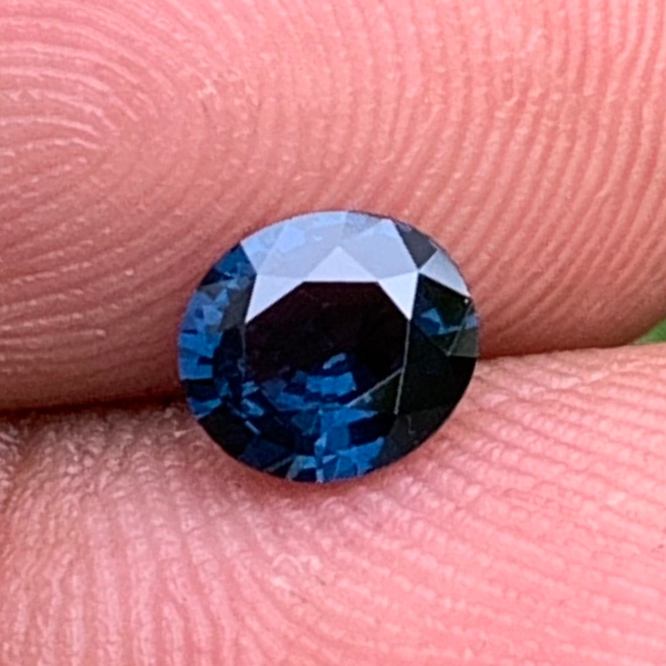 Teal Blue Spinel Oval 6.1 mm / 0.8 Ct Natural Loose Gemstone For Jewelry Making