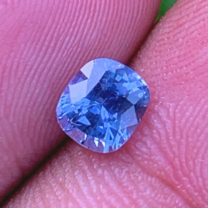 Unheated Blue Sapphire Certified Rectangular Cushion 1.13 Ct Natural Loose Gemstone