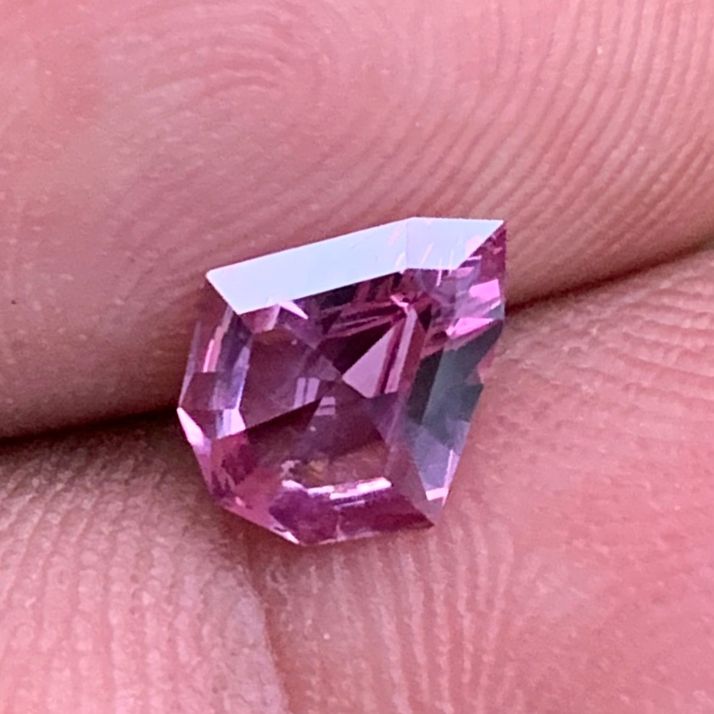 Pink Spinel Geometric Shape Shield 1.16 Ct Natural Loose Gemstone for Jewelry Making