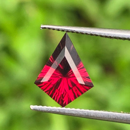 Red Garnet Concave Fantasy Cut 1 Ct Kite Natural Loose Gemstone