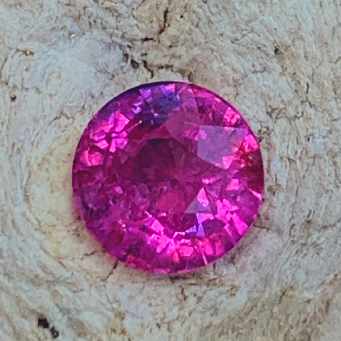 Pink Sapphire 5.9 mm Round Heated Only 1.25 Ct Natural Loose Gemstone for Jewelry Making