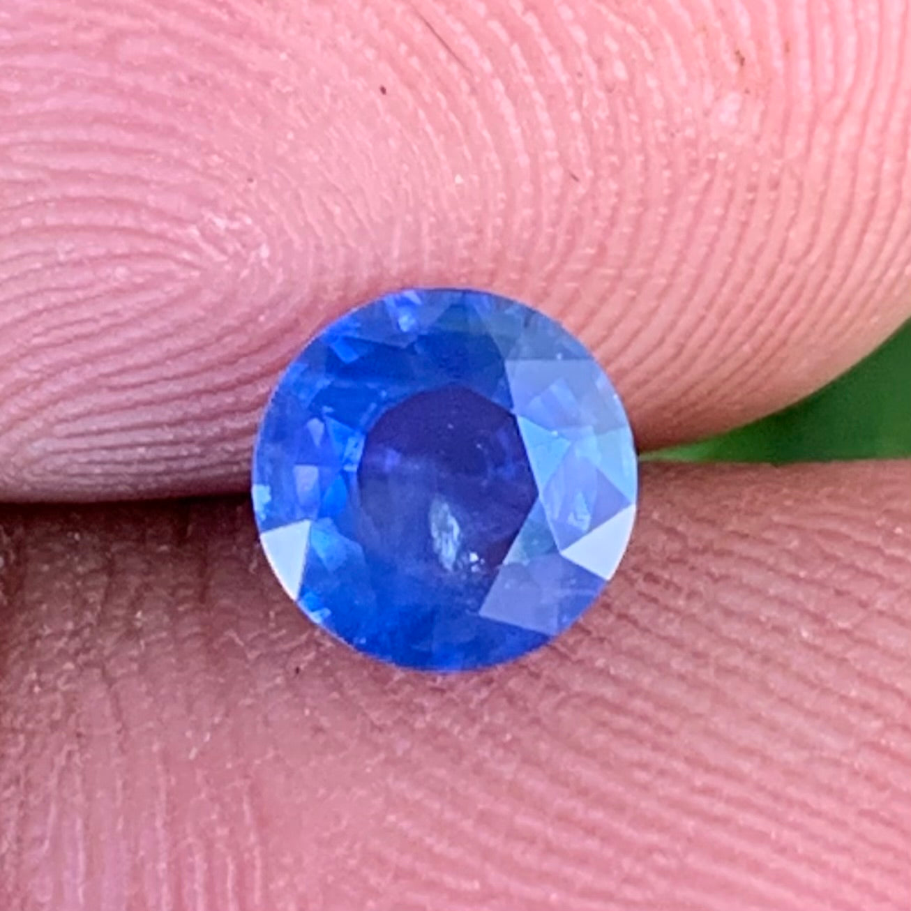 Blue Sapphire 6.2 mm Round Heated Only 1.03 Ct Natural Loose Gemstone