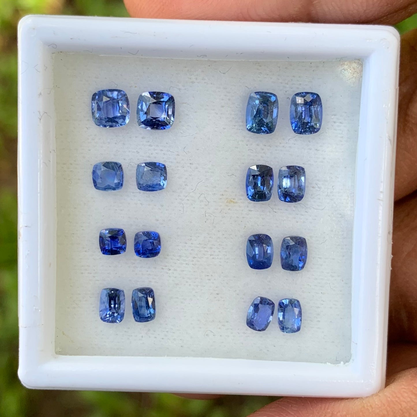 Blue Sapphire Heated Only 8 Pairs 4.06 Ct Natural Loose Gemstones For Earrings