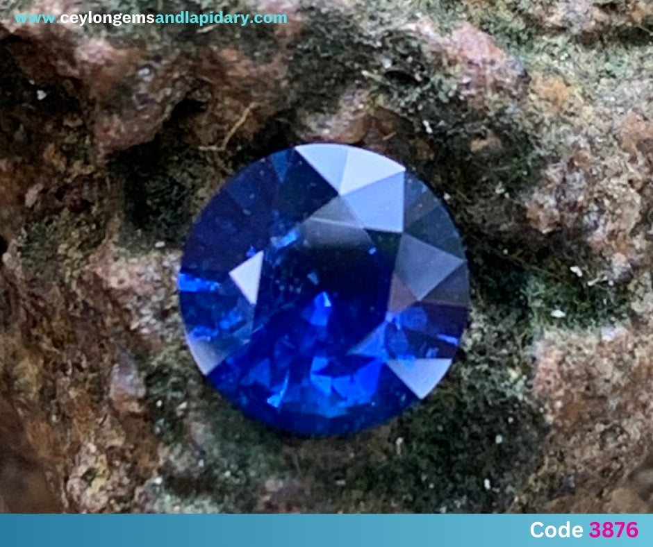 ✨ Blue Sapphire 5.7 mm Round Heated Only 0.69 Ct Natural Loose Gemstone 💎